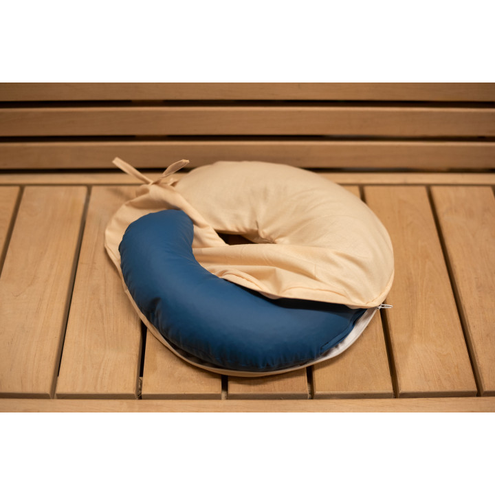 Kissen für Saunaprozeduren, sandfarben, 30 × 30 cm