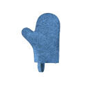 Saunahandschuh, grau - 0