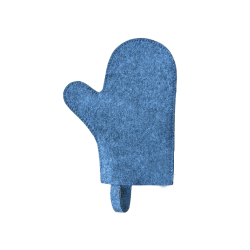 Saunahandschuh, grau 