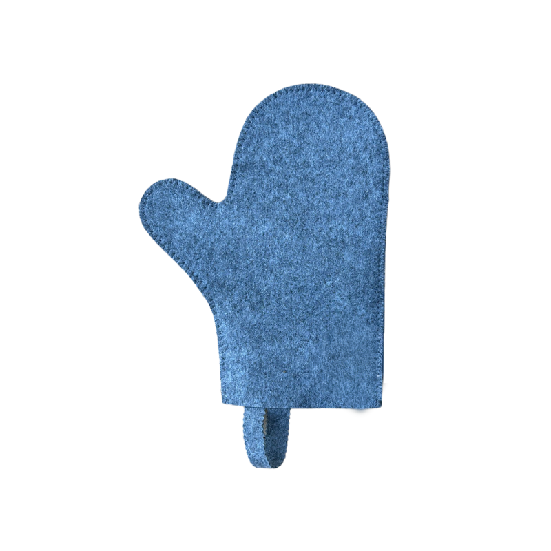 Saunahandschuh, grau