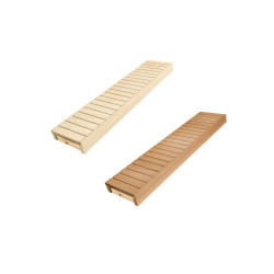 Saunaliege, Espe / Erle, 400x1600-2400 mm  Saunaliege, Espe / Erle, 400x1600-2400 mm