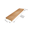 Saunabank, Espe/Erle, 400 x 1600–2400 mm - 2
