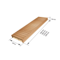 Saunabank, Espe/Erle, 600 x 1600–2400 mm - 2