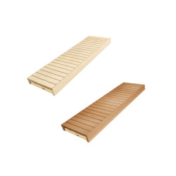 Saunaliege, Espe / Erle, 600x1600-2400 mm  Saunaliege, Espe / Erle, 600x1600-2400 mm