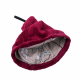 Geschenkset in einer Geschenkbox für SIE. Saunahaube und -schürze für Damen – BURGUNDER
