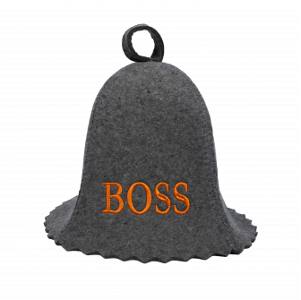 Saunahut - BOSS, grau