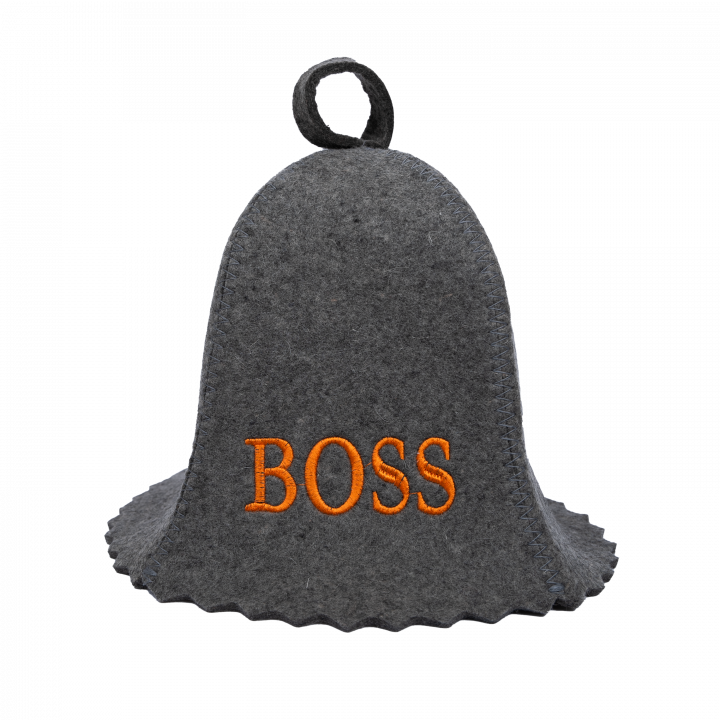 Saunahut - BOSS, grau