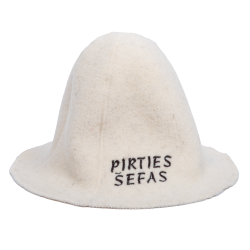 Saunahut - PIRTIES ŠEFAS, weiß