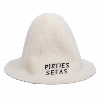 Saunahut - PIRTIES ŠEFAS, weiß