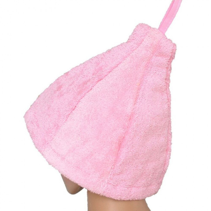 Geschenkset in einer Geschenkbox für SIE. Saunahaube und -schürze für Damen – PINK