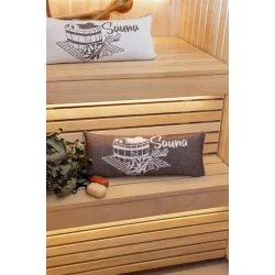 Saunakissen, braun 