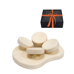 Saunakissen für die Sauna, im Geschenkkarton, Espenholz 