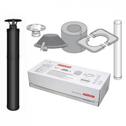 Isoliertes Kaminset aus Stahl - HARVIA, schwarz  Isoliertes Kaminset aus Stahl - HARVIA, schwarz