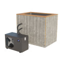 Kirami Premium NordicIce S Kaltwasserwanne mit Dualex-Wärmepumpe, 500 l - 0