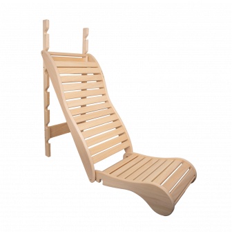 Relaxation bunk for sauna, abachi