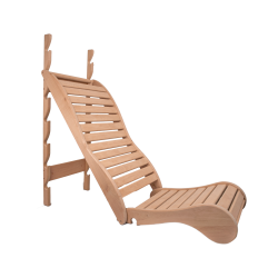 Relaxation bunk for sauna, black alder 