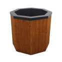 Kaltwasserbecken mit Holzverkleidung, 200 l - 0