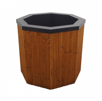 Kaltwasserbecken mit Holzverkleidung, 550 l