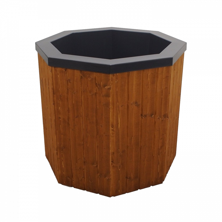Kaltwasserbecken mit Holzverkleidung, 550 l
