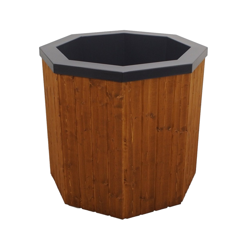 Kaltwasserbecken mit Holzverkleidung, 200 l