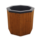 Kaltwasserbecken mit Holzverkleidung, 550 l