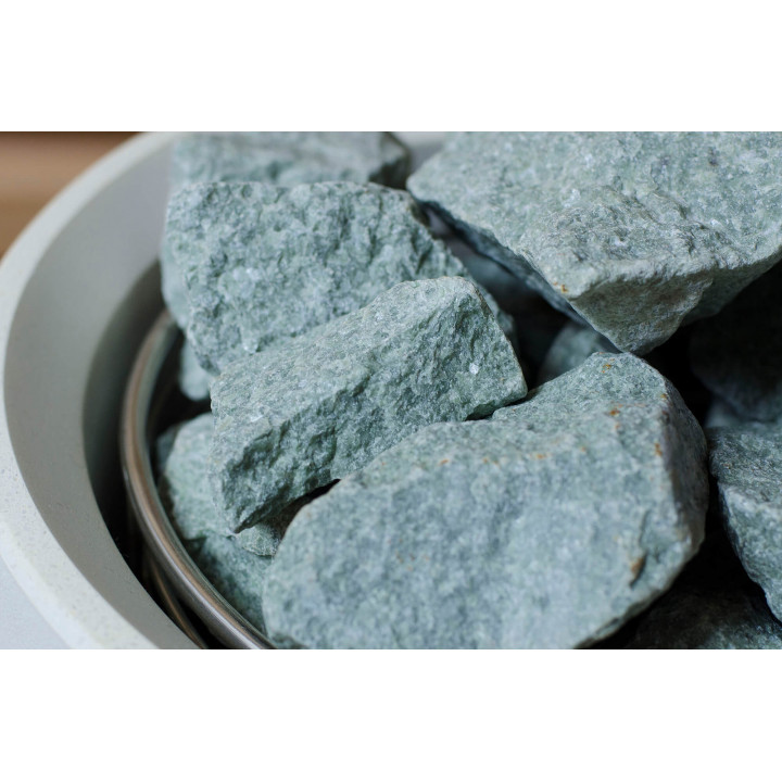 Jadeitsteine, 10 kg.