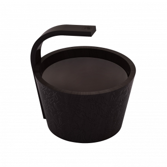 SAWO Dampfwassereimer, schwarz, 4 l