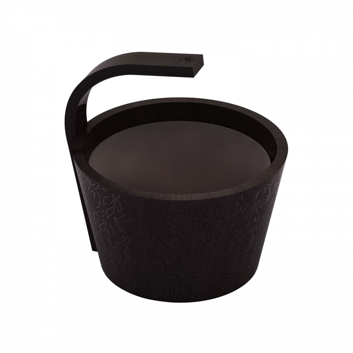 SAWO Dampfwassereimer, schwarz, 4 l