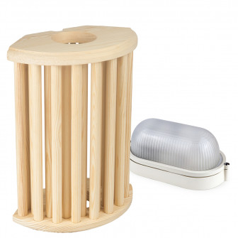 Sawo Lampen- und Gitter-Set 915-VP, Kiefer