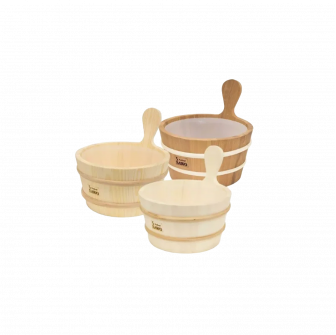 SAWO Holzeimer mit Holzgriff 4 l