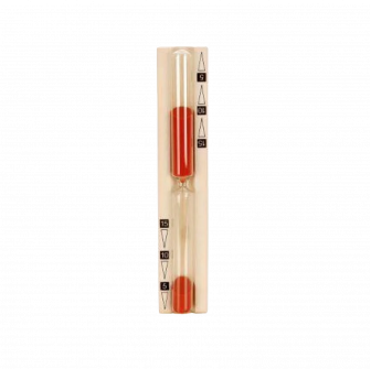 Sanduhr für Sauna - 15 min, rot