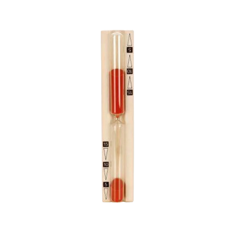 Sanduhr für Sauna - 15 min, rot