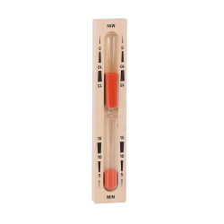 Sanduhr für Sauna - 15 min, rot 55x320x35 mm  Sanduhr für Sauna - 15 min, rot 55x320x35 mm