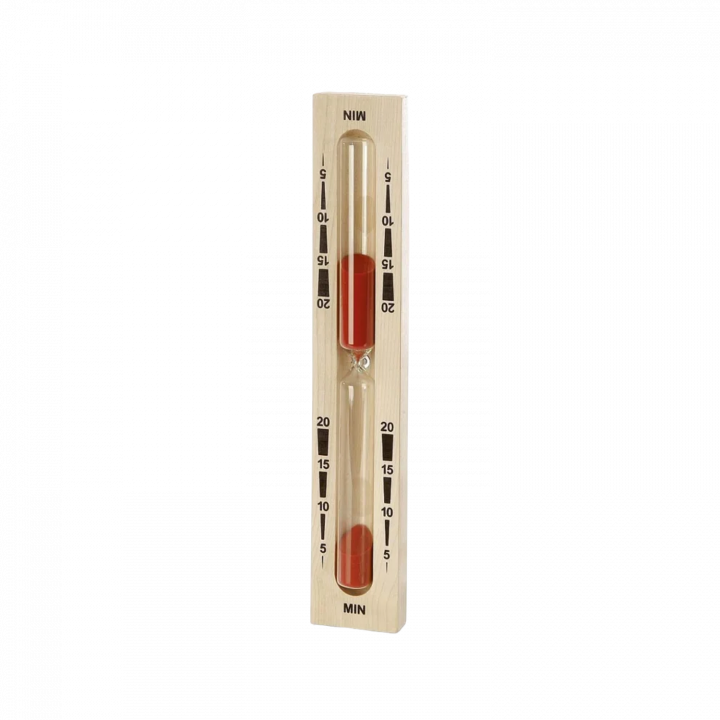 Sanduhr für Sauna - 20 Minuten, rot