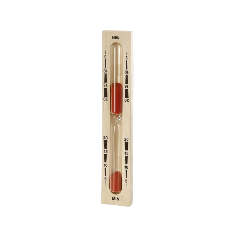 Sanduhr für Sauna - 20 Minuten, rot