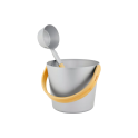 RENTO Multicolor Eimer und Schöpfkelle Set 5 l - 13