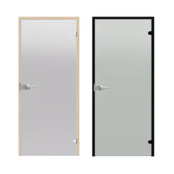 Glastür HARVIA, Kiefernrahmen 7 x 21, abschließbar 