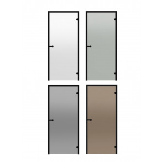 Saunatüren aus Glas HARVIA 8x19 (Rahmen aus schwarzer Kiefer)