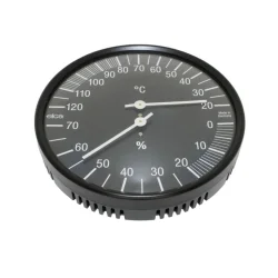 Thermometer-Hygrometer, schwarz 