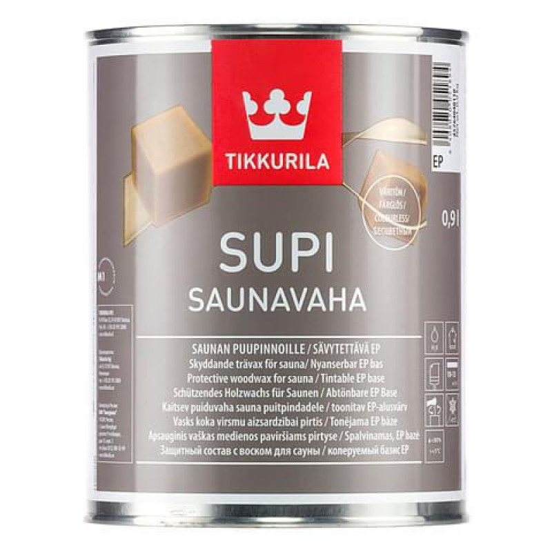 Tikkurila Supi wachs für sauna schutz 0.9l