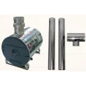 Externer runder Whirlpool-Wassererhitzer und Kamin-Set - 0