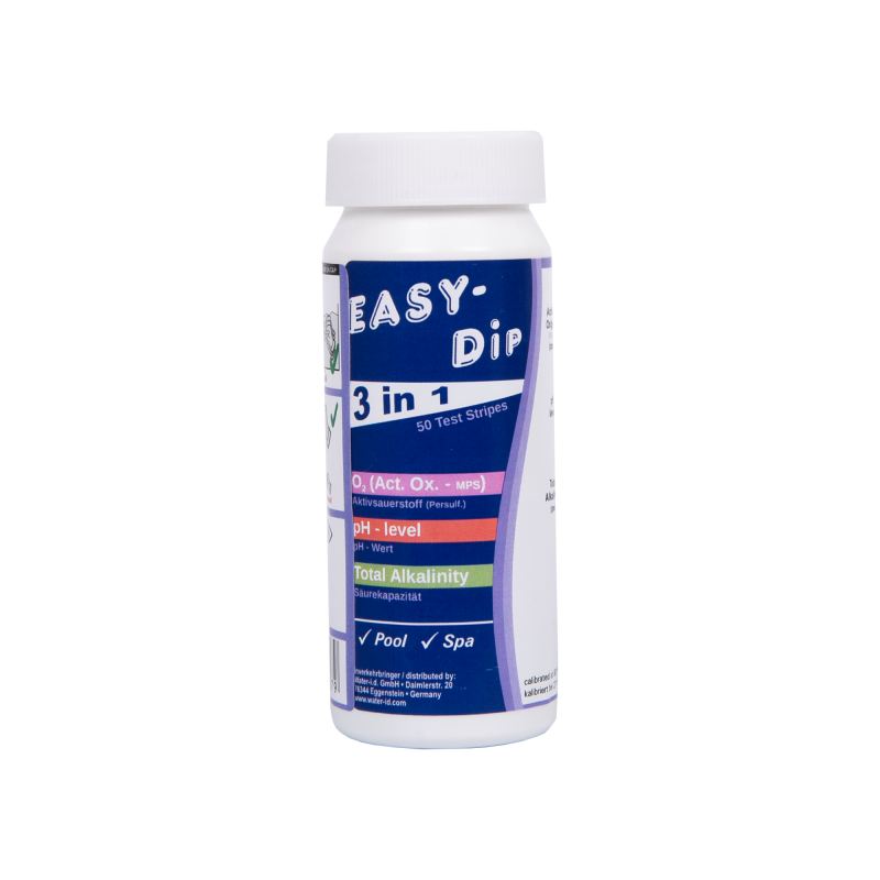 Wasserteststreifen Easy-Dip 3 in 1, für PH/O2/Alkalinitätstests