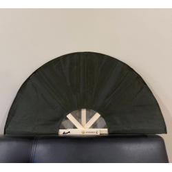 Saunafächer aus Stoff, dunkelgrün 