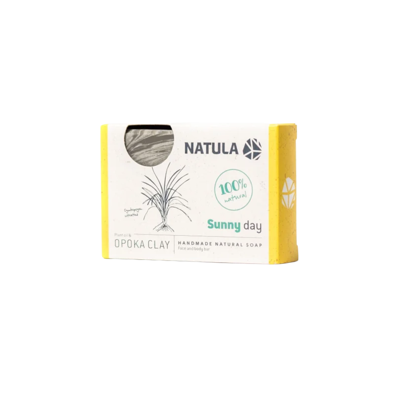 NATULA Gesichts- und Körperseife mit Opoka-Stein und Zitronengras 100g
