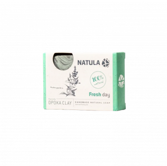 NATULA Gesichts- und Körperseife mit Opoka-Stein und Minze 100g