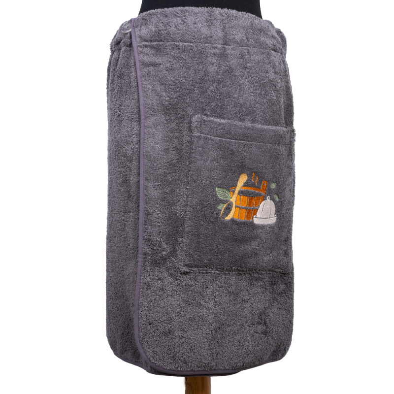 Herren Saunaschürze - GRAU