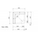 WEDI Dampfbad Eckbett 650mm