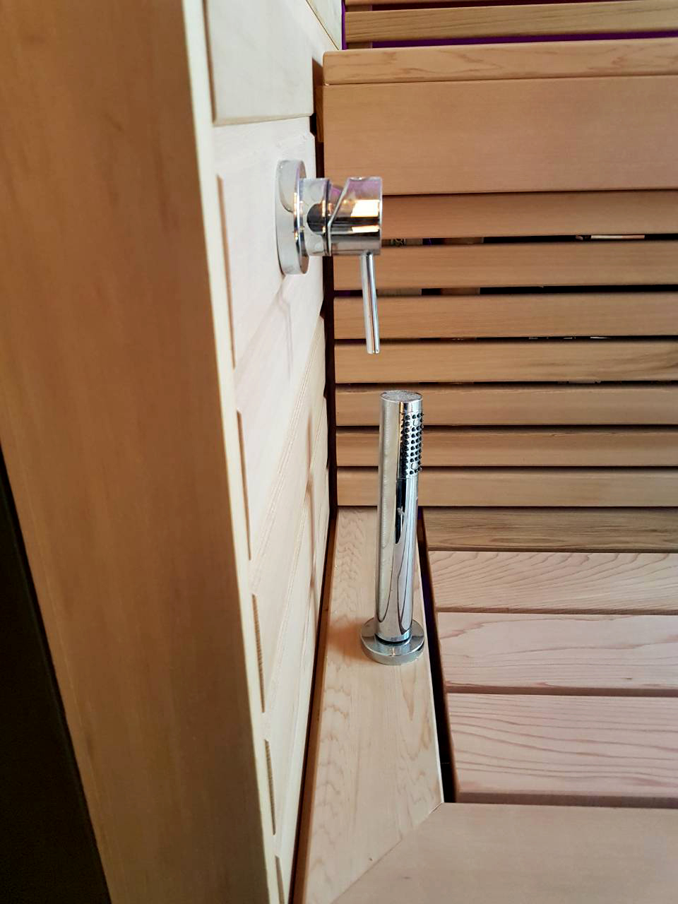 Kombi-Sauna mit Himalaya-Salzwand