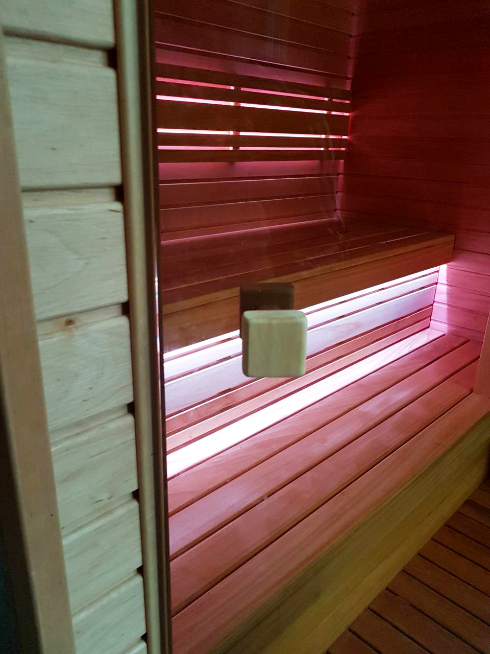 Infrarotsauna mit Dampffunktion