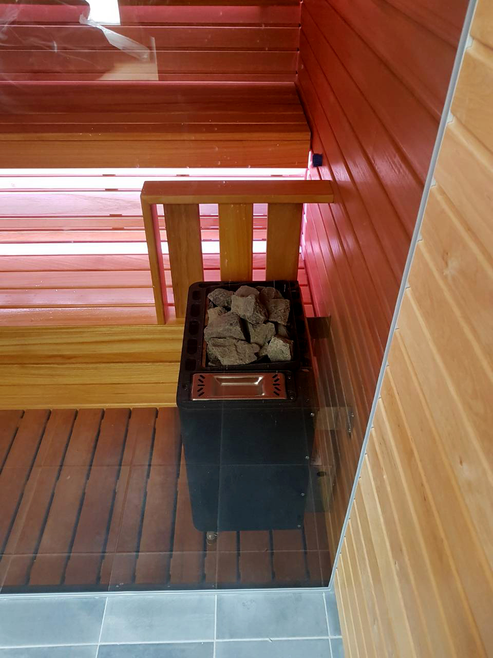 Infrarotsauna mit Dampffunktion